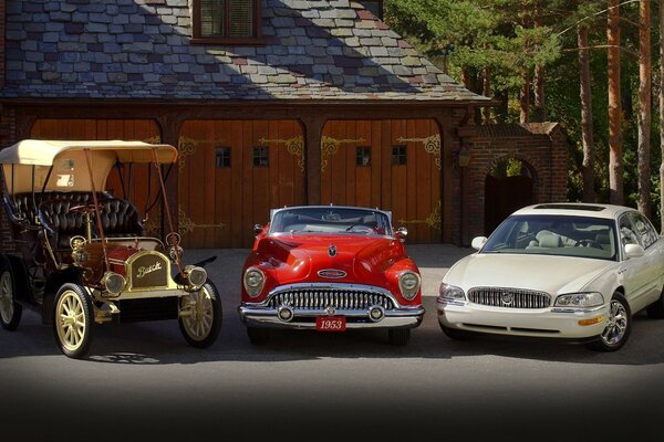 Kolekcja amerykańskich zabytkowych samochodów retro