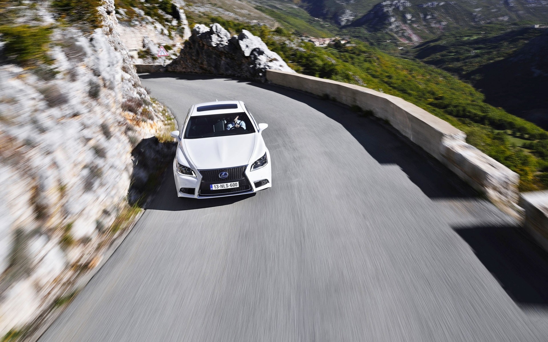 fechten lexus auto straße bomber berge schatten