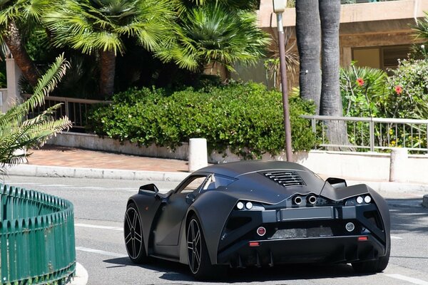 Wallpaper Domestic sports car marusya on the highway