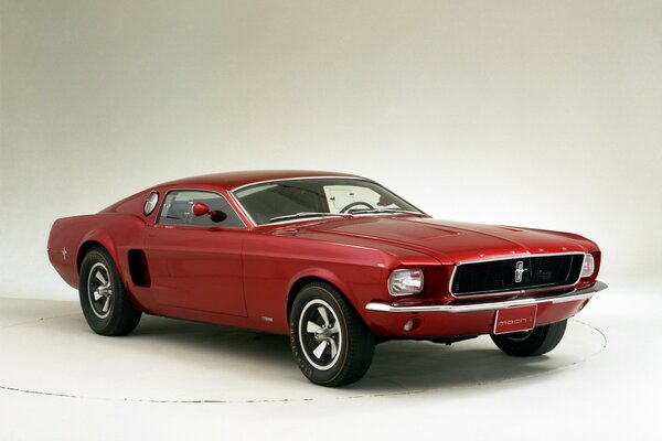 Ford Mustang Shelby in roter Farbe