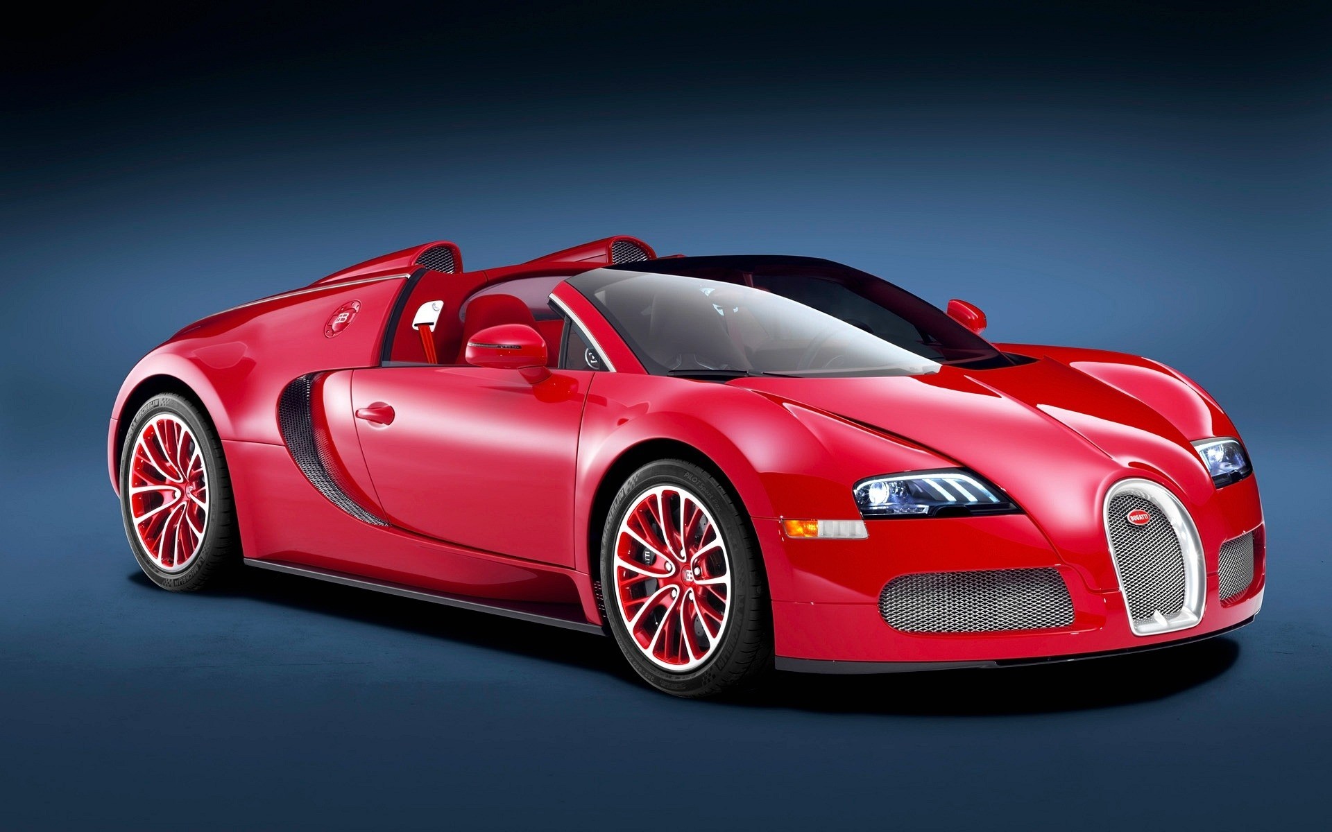 veyron rouge bugatti voitures