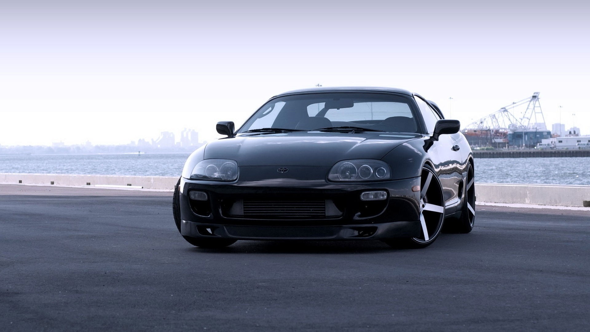 coupé toyota sportwagen schwarz toyota supra