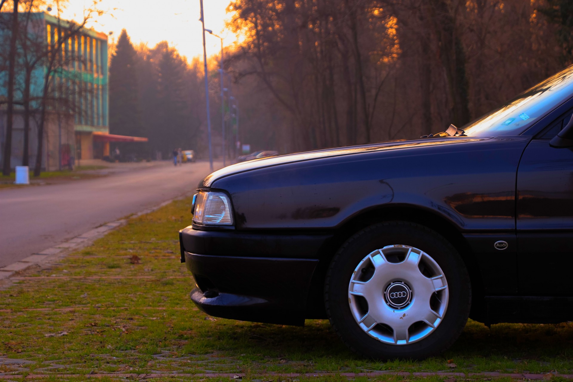 sport chaud audi parc vue latérale