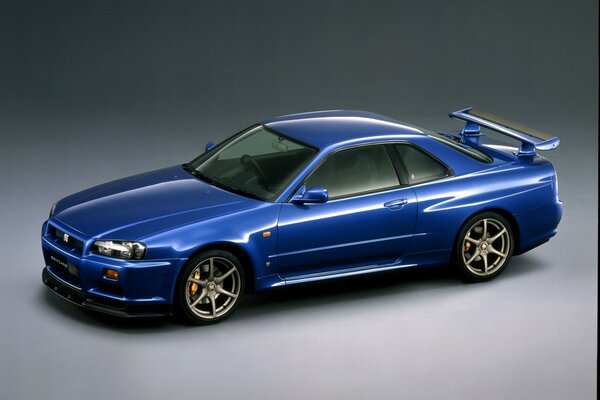 Nissan skyline car with brilliant outlines