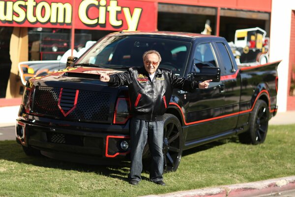 Black Ford Pickup Truck