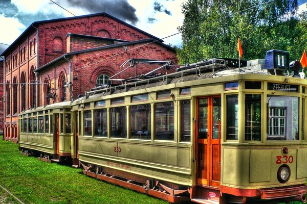 Vecchio tram dell inizio del XX secolo