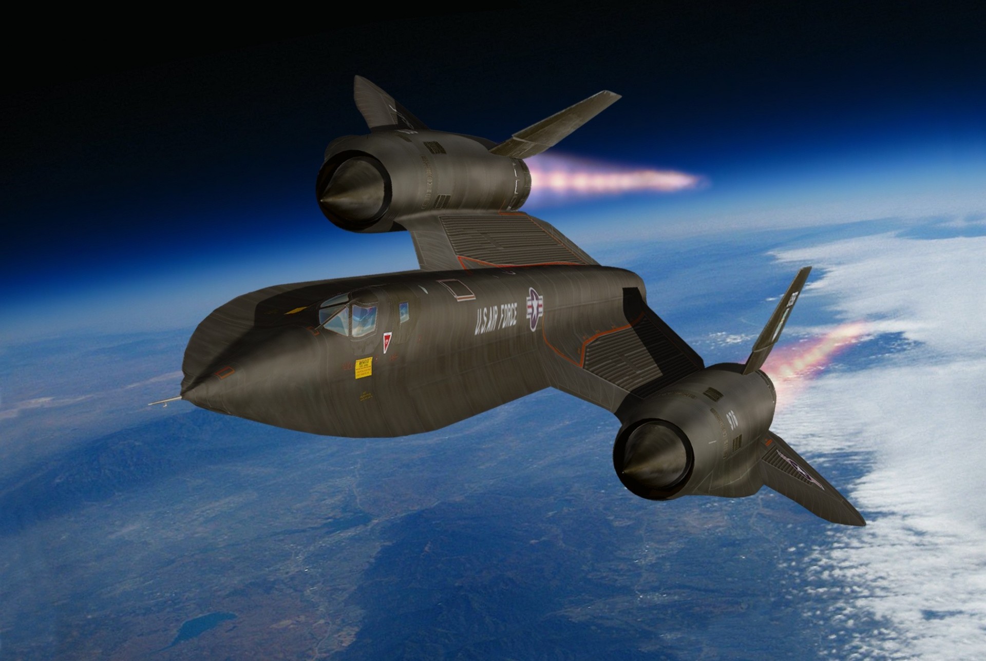 небо локхид sr-71 земля