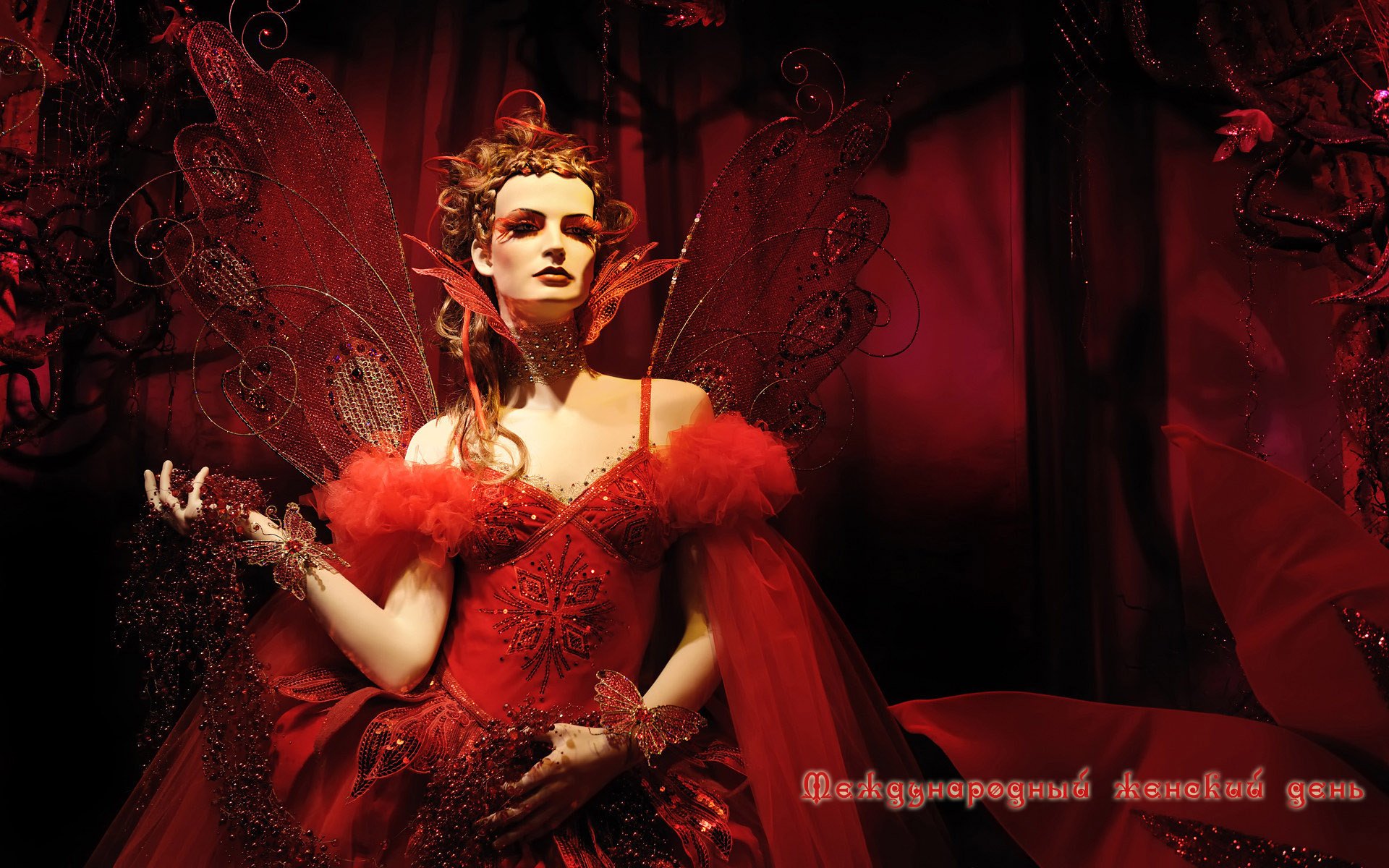 the queen in red power gorgeous dress the girl in the red girls girl costume butterfly masquerade glamour