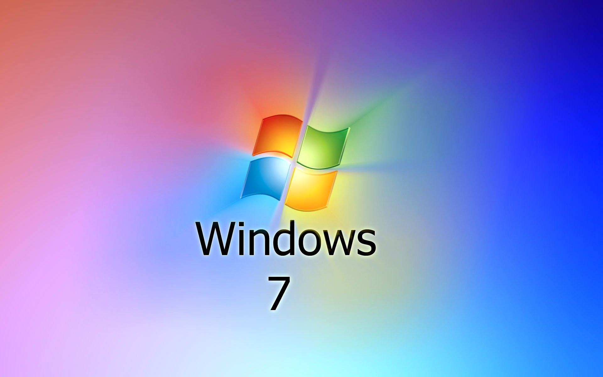 windows 7 carta da parati computer sistema operativo emblema logo