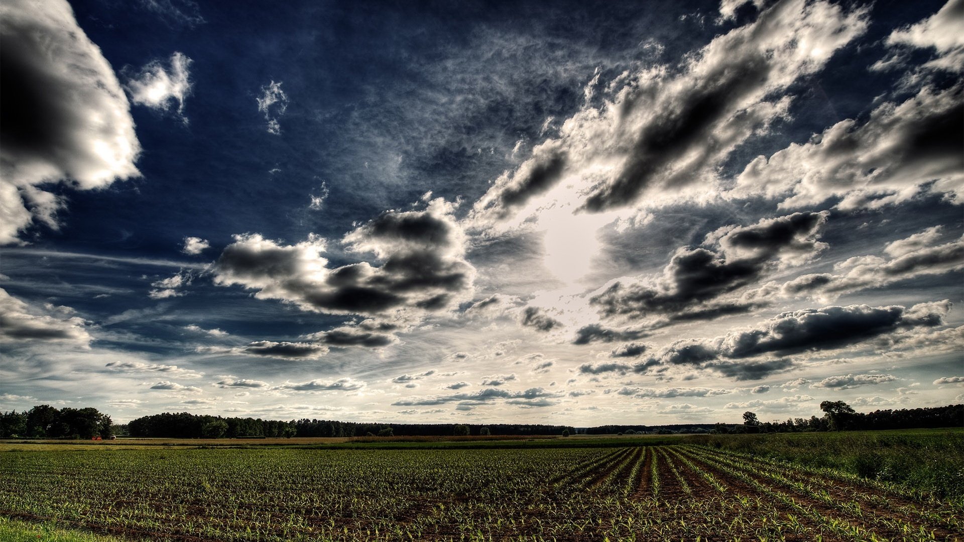 extraordinary clouds plowed field blue the sky field