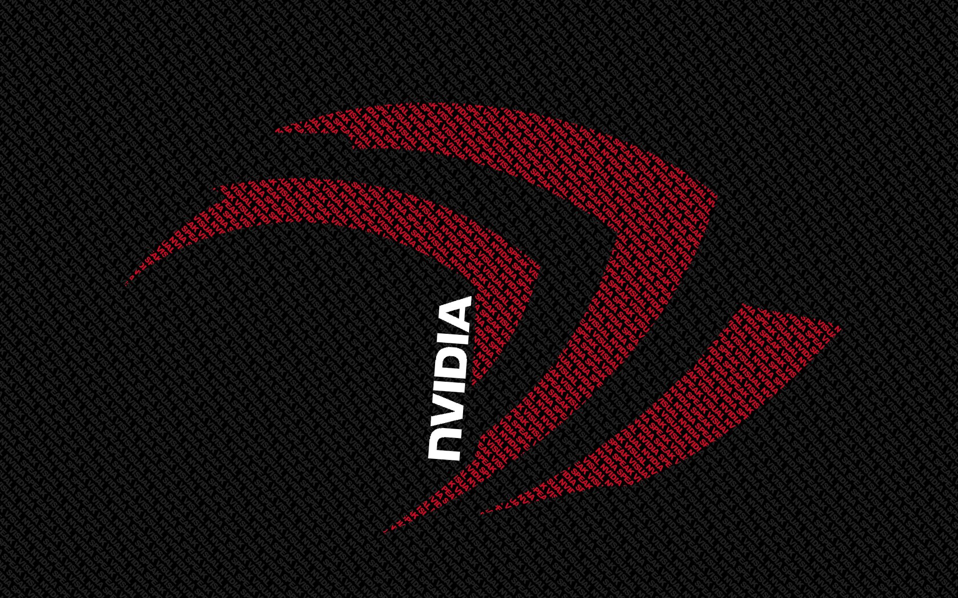 nvidia letters black red white