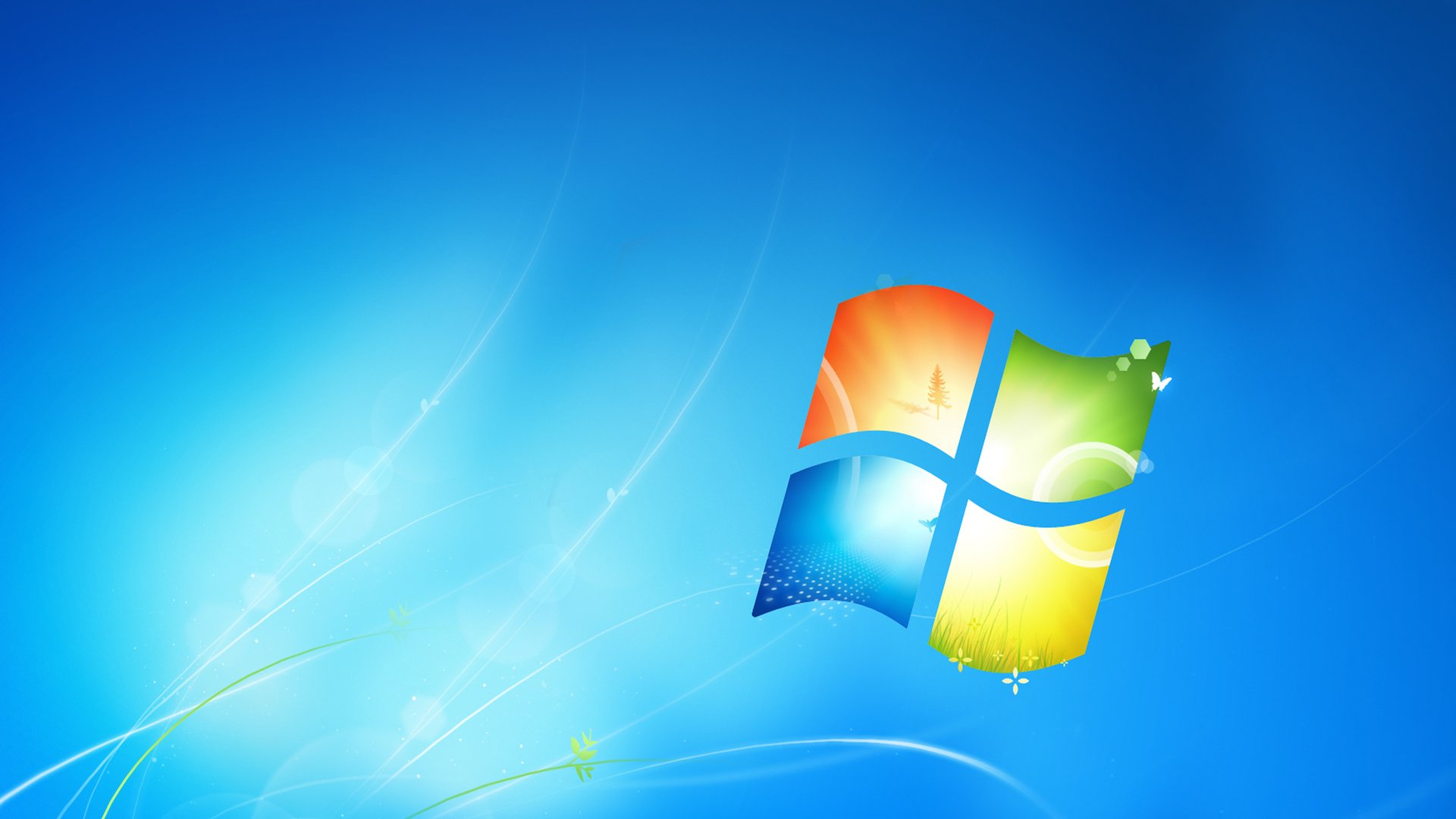 windows 7 hi-tech windows blue seven original wallpaper