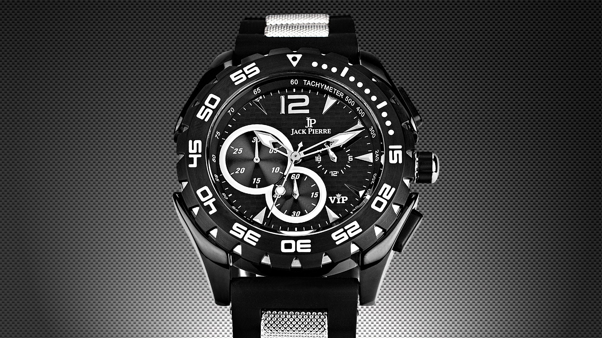 reloj blanco negro jack pierre