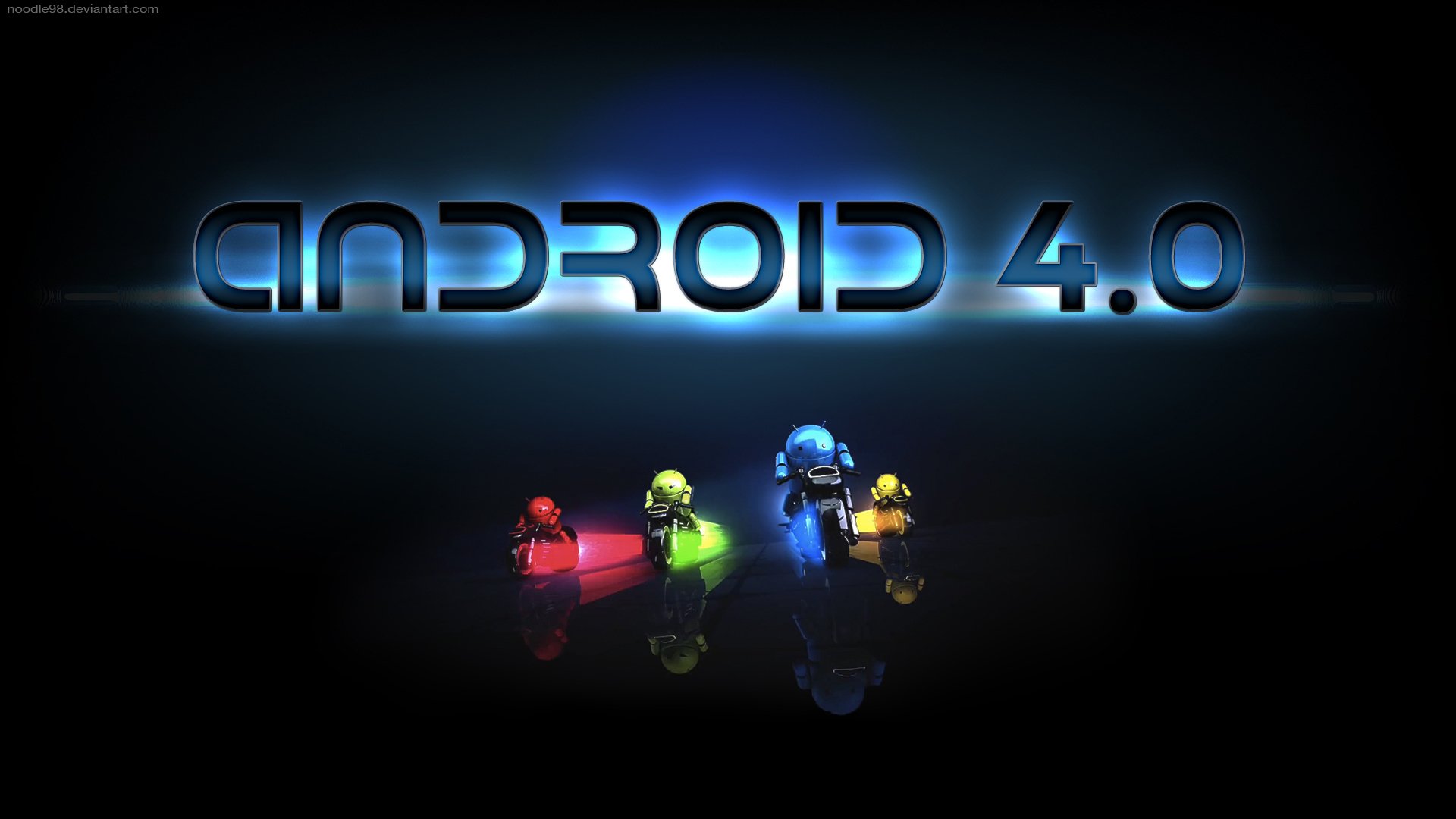 android 4.0 android rosso verde blu giallo