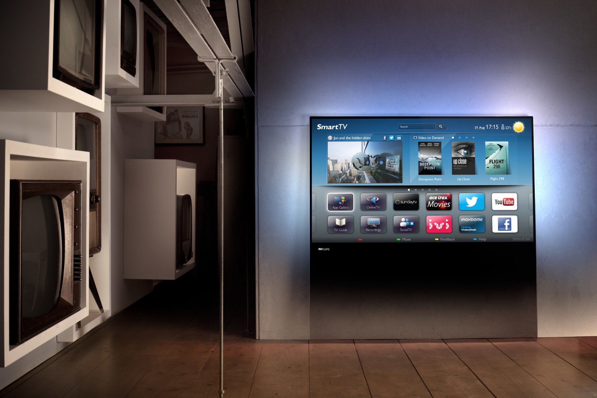 philips designline tv smart tv televisores interior