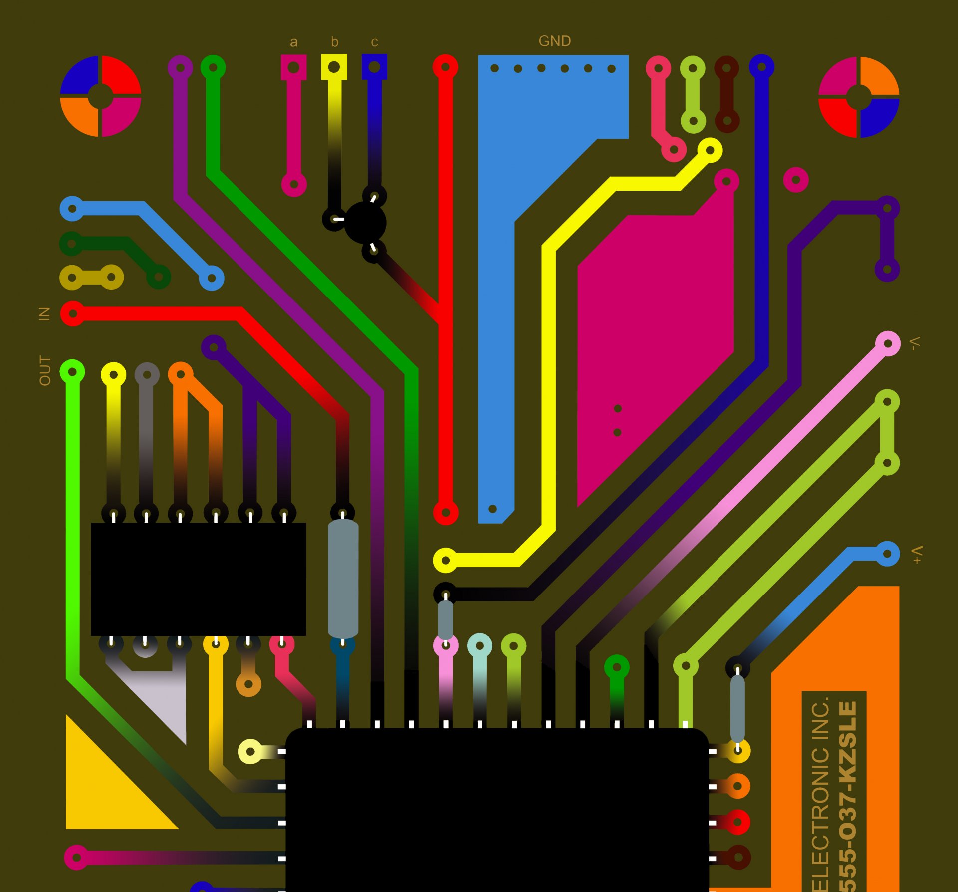 apparecchiature elettroniche di bordo microchip circuito pista sfondo