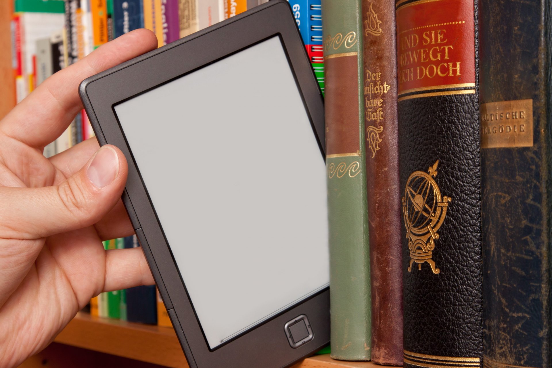 tablet libri libreria biblioteca manuale