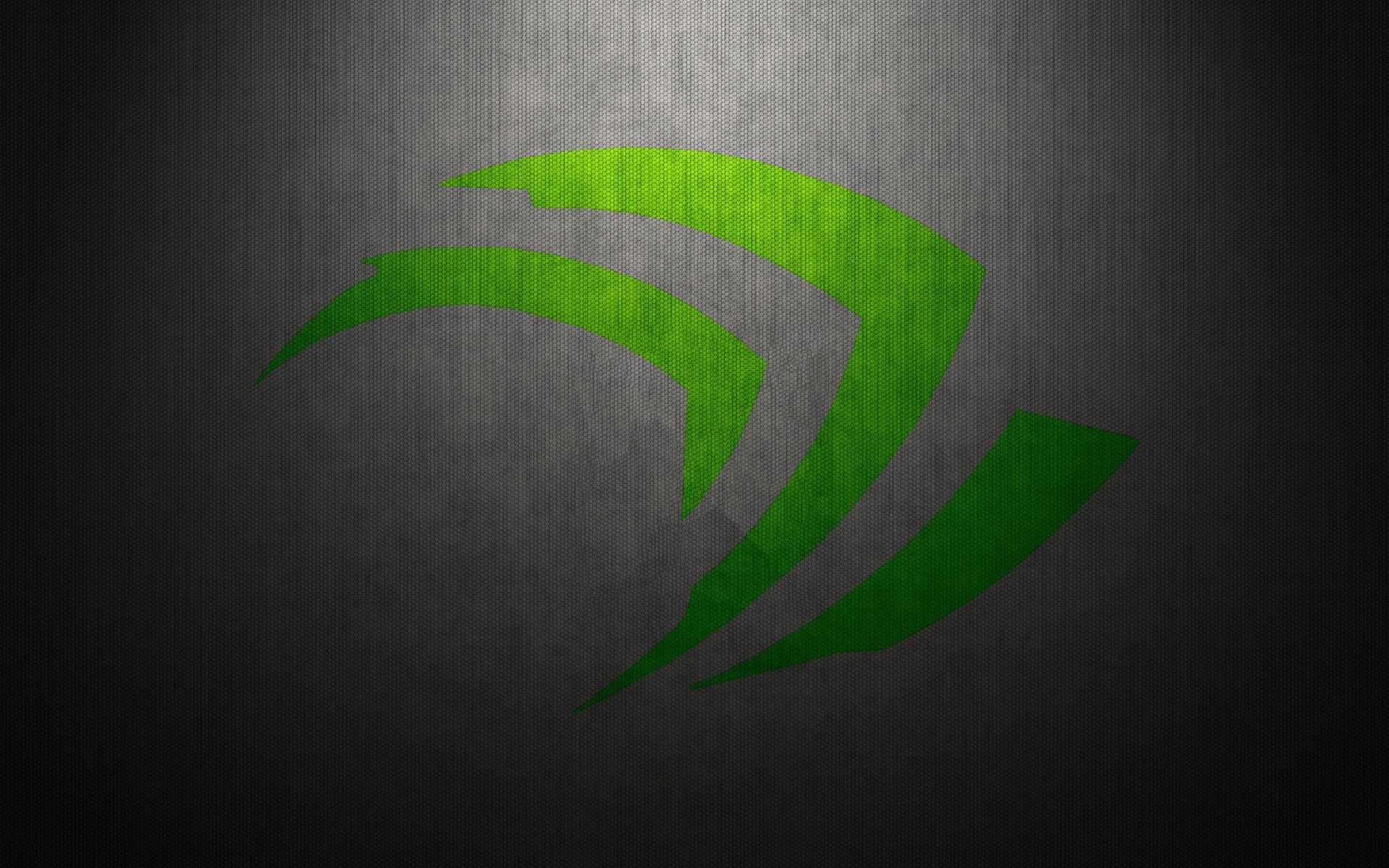 nvidia zielony logo ściana