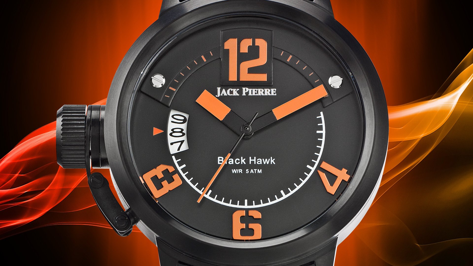 orologio arancione jack pierre