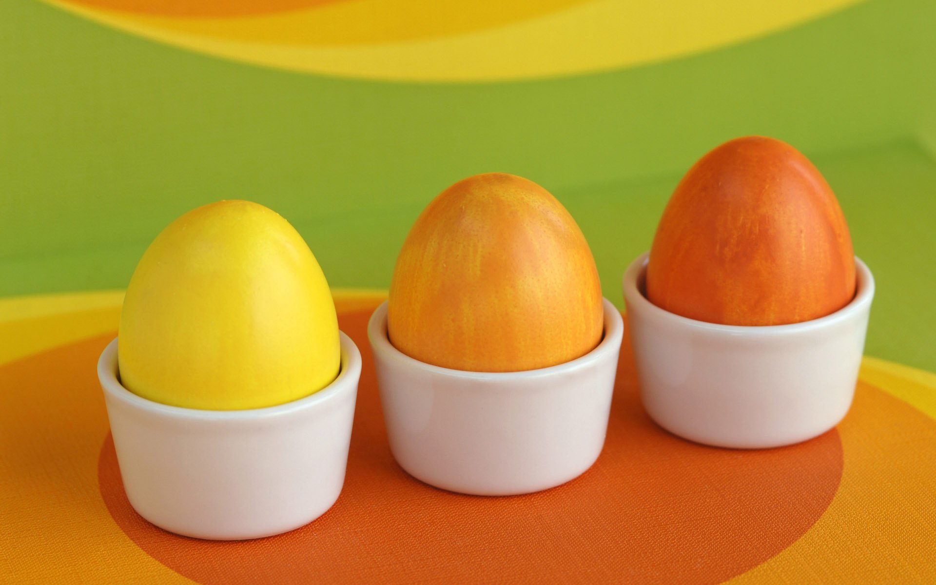 posavasos de porcelana círculos multicolores huevos pascua