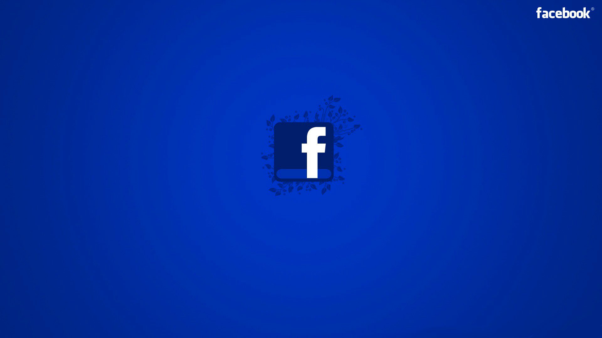 facebook sieć społeczna logo emblemat tekst liście