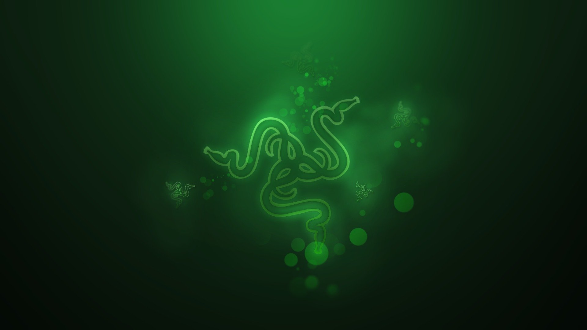 hi-tech razer logo tapety na pulpit zielony