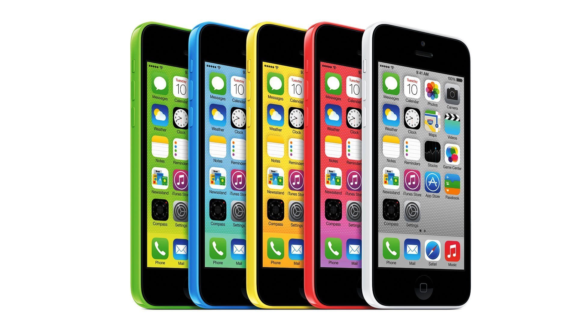 яблоко iphone 5c ios 7 смартфон цвета