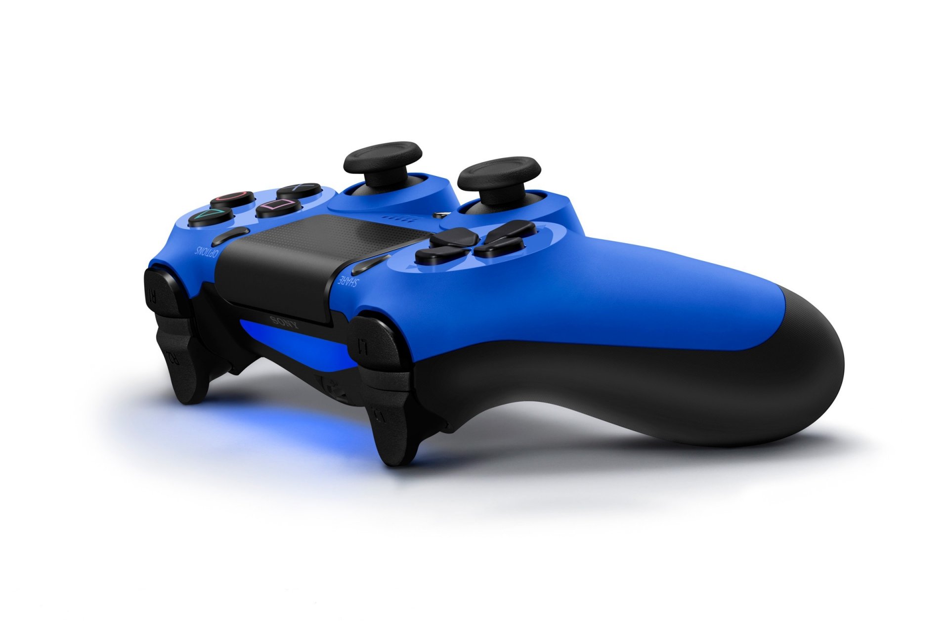 playstation ps4 sony dualshock 4 gamepad bleu