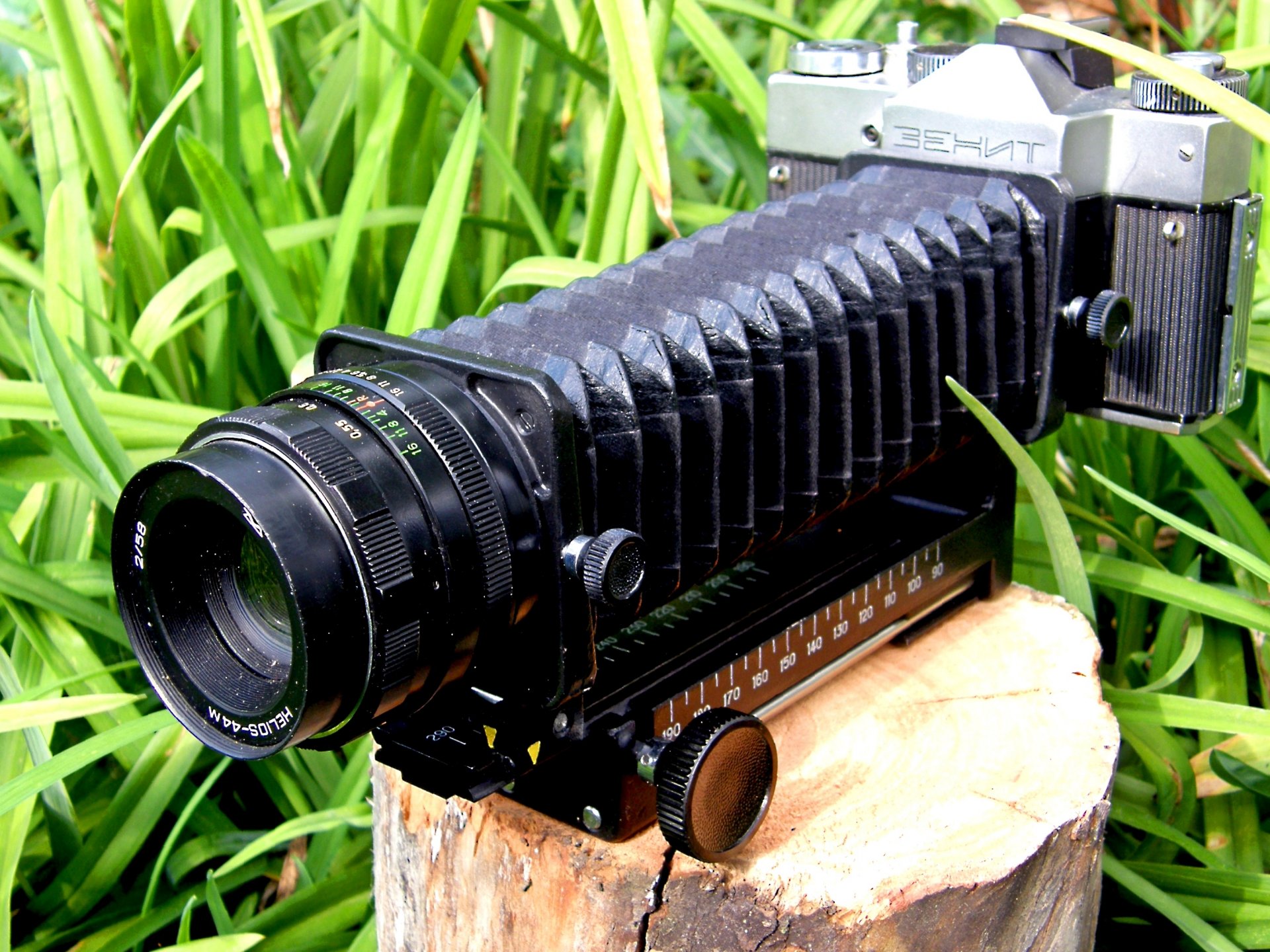 фотоаппарат зенит объектив гелиос-44м гармошка планка трава