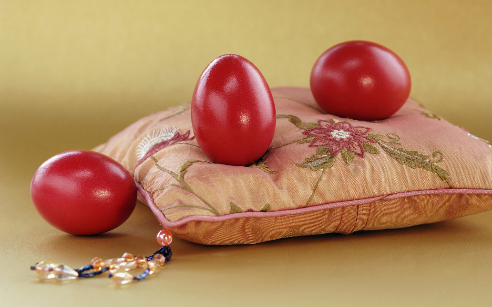 red testicles cushion brush easter