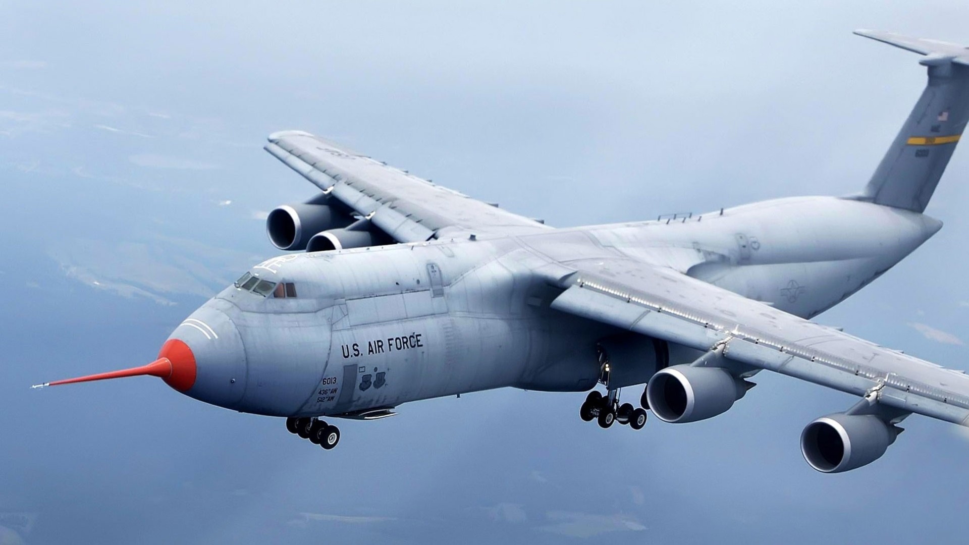 flugzeug himmel militär c-5 transport galaxie modern