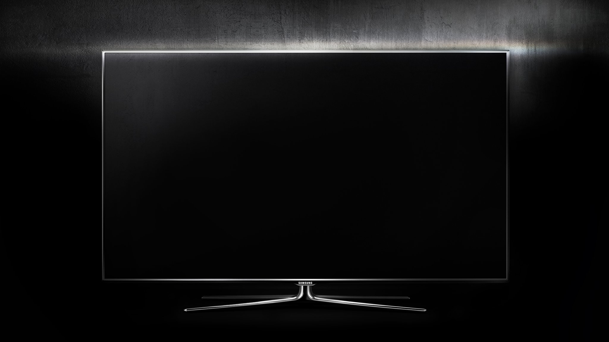 moniteur samsung noir écran affichage mur