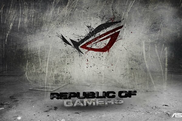 Logo Republika graczy w języku angielskim