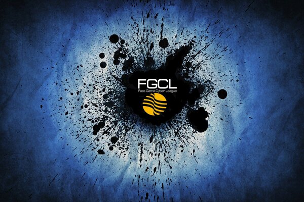 Logotipo de fgcl sobre fondo azul