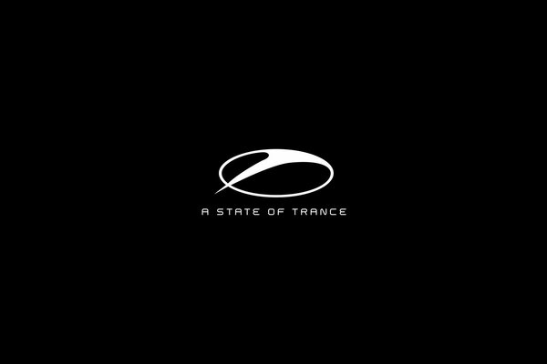 Логотип Asot a state of trance на черном фоне