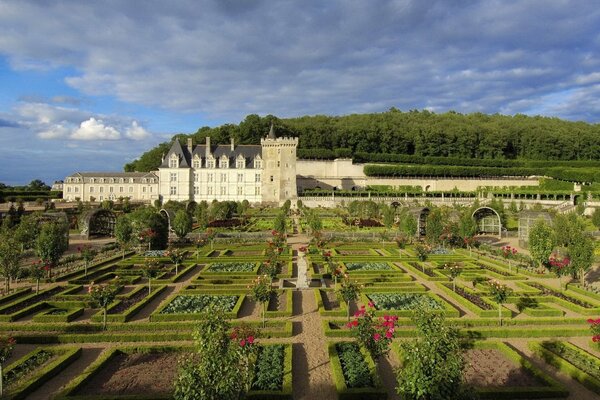 Château et immense jardin