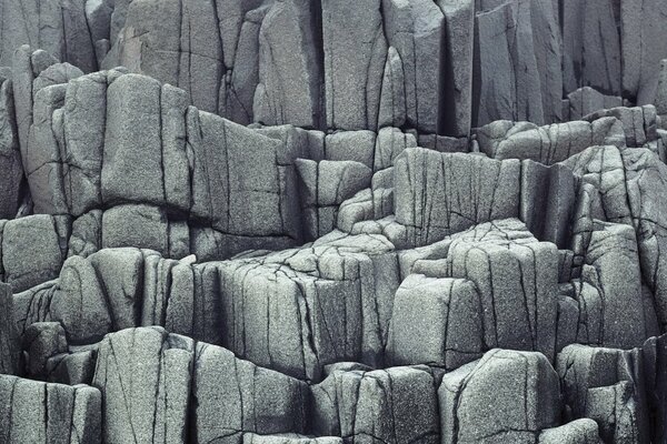 Stone Mountains in black and white