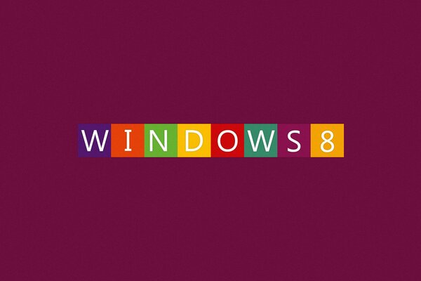 Schematyczna pisownia nazwy systemu operacyjnego Windows 8
