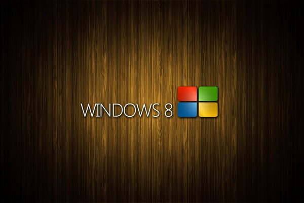 Logo Windows 8 na tablicy morenowej