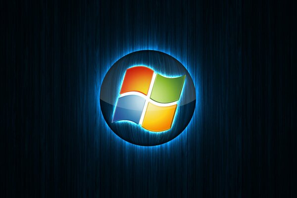 das Logo des Windows-Betriebssystems im Matrix-Stil