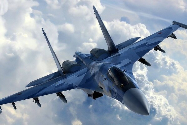 Avion ultra-maniable polyvalent su-35