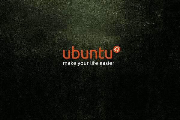 Linuk ubuntu operating system logo on a black background