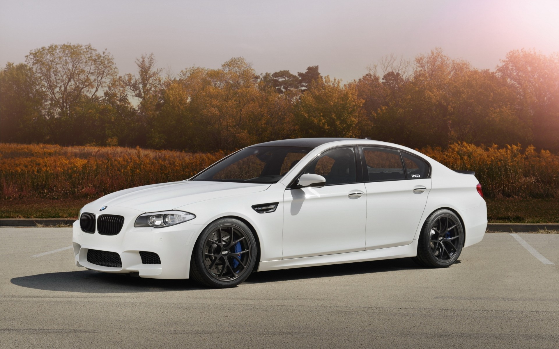 m5 f10 sports sedan bmw bbs white drive