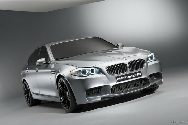 BMW 5-series concept in silver