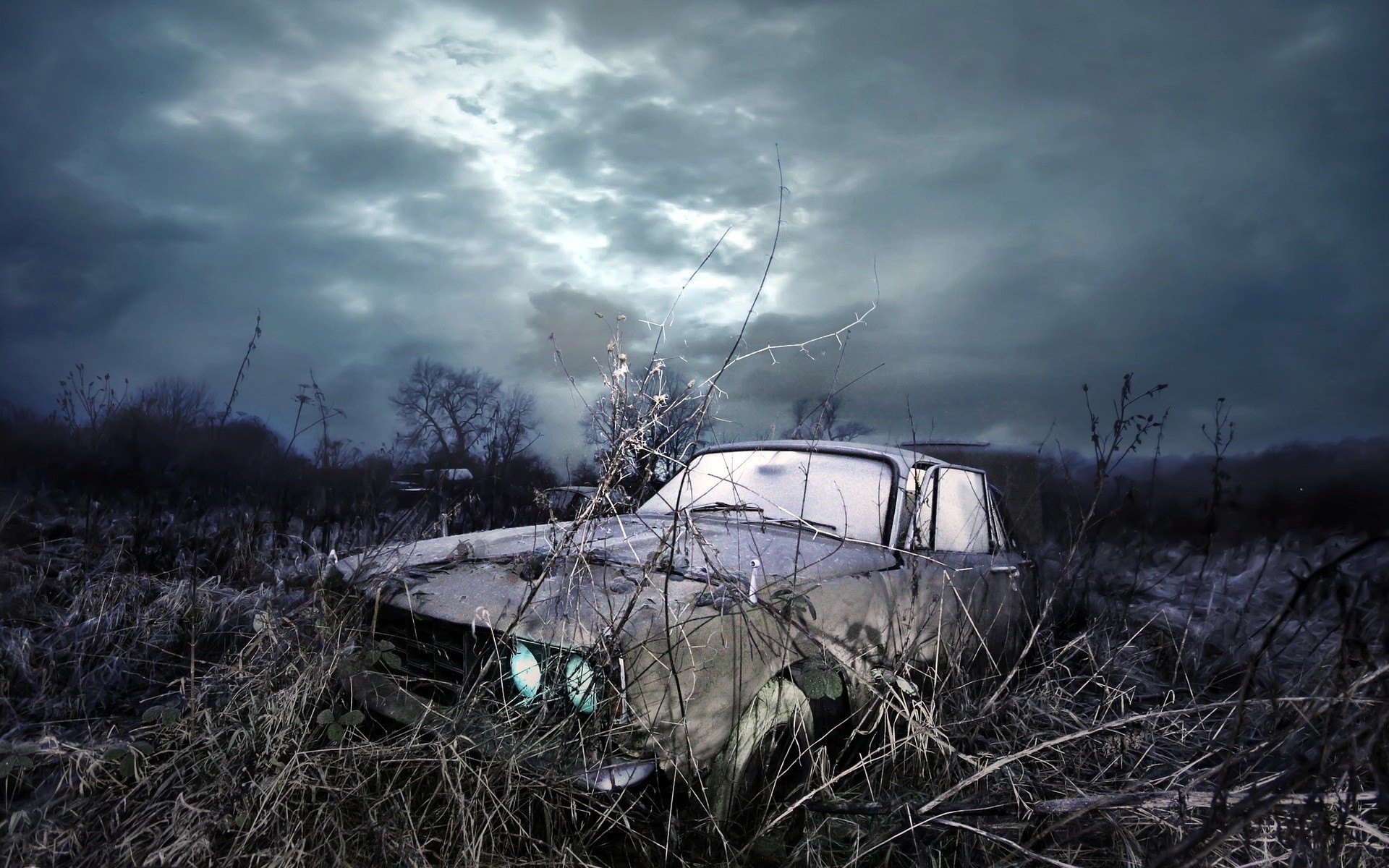 ciel voiture nuages classique une vieux