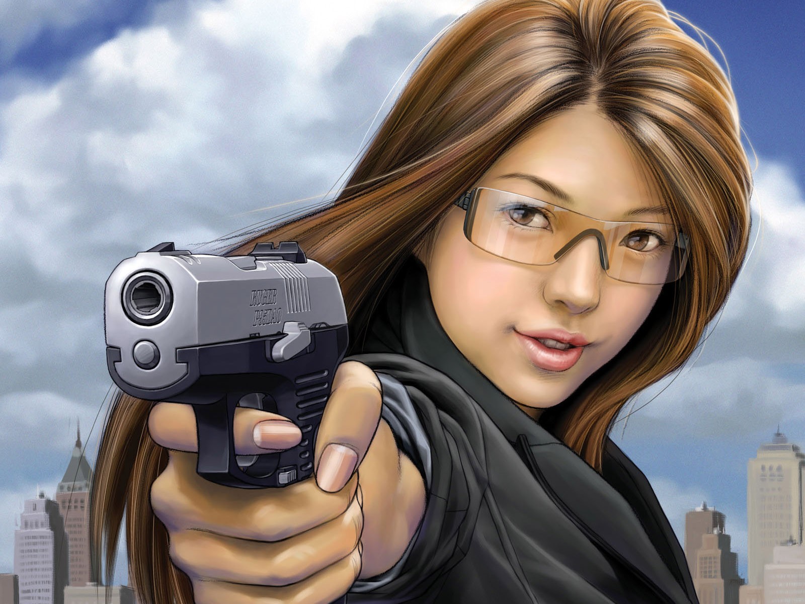 girl weapon sight anime picture