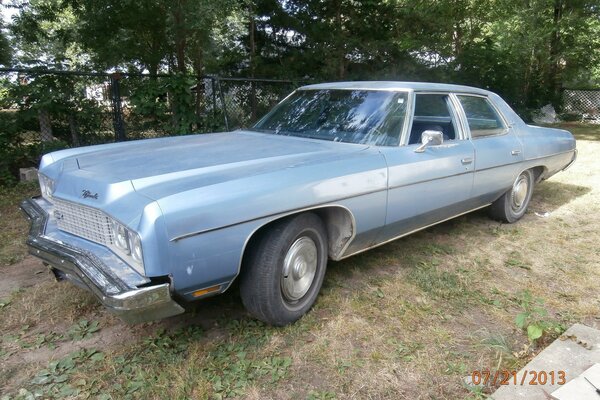 Classic cars. Blue Chevrolet