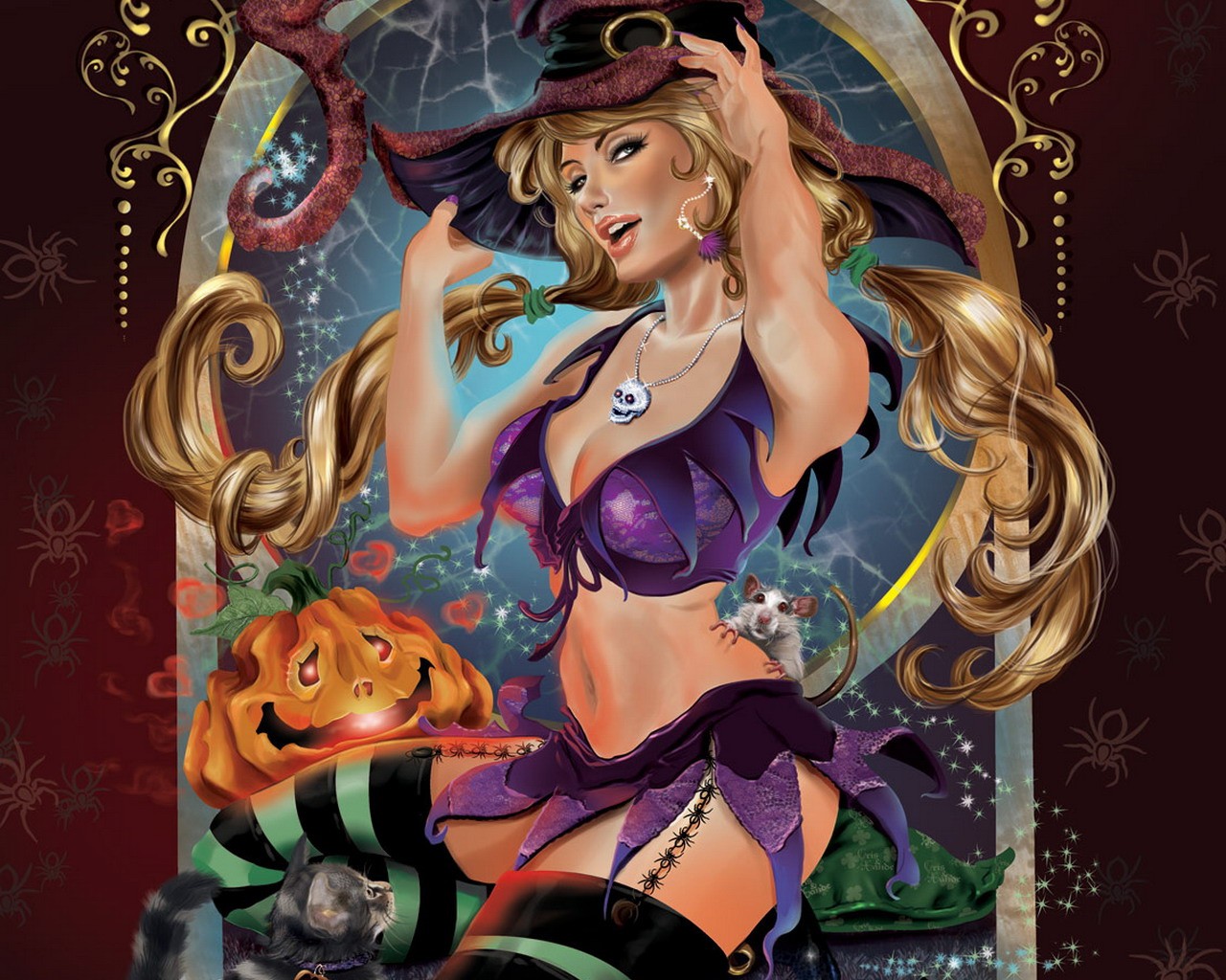 dziewczyna halloween fantasy