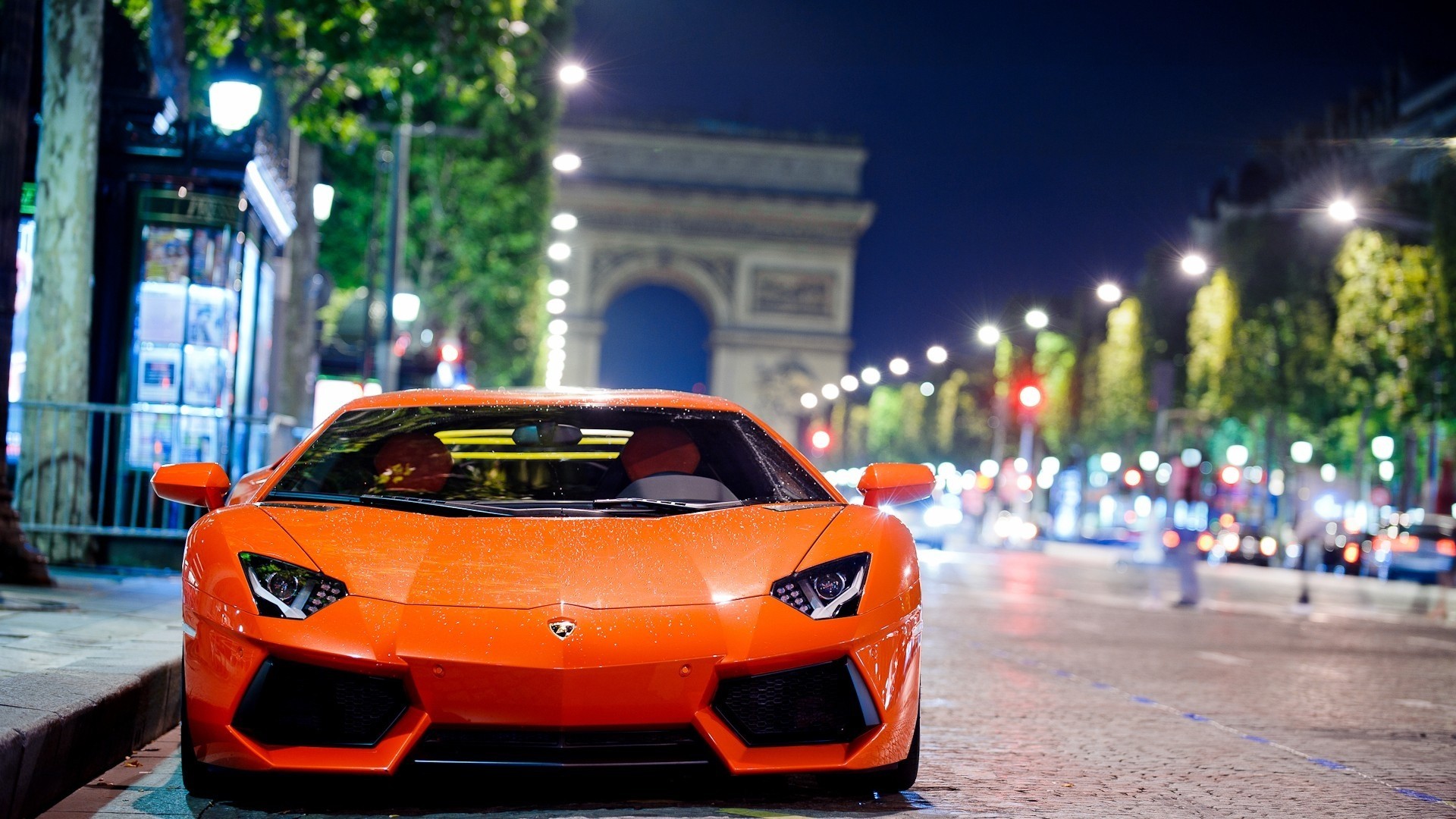 noche lamborghini aventador