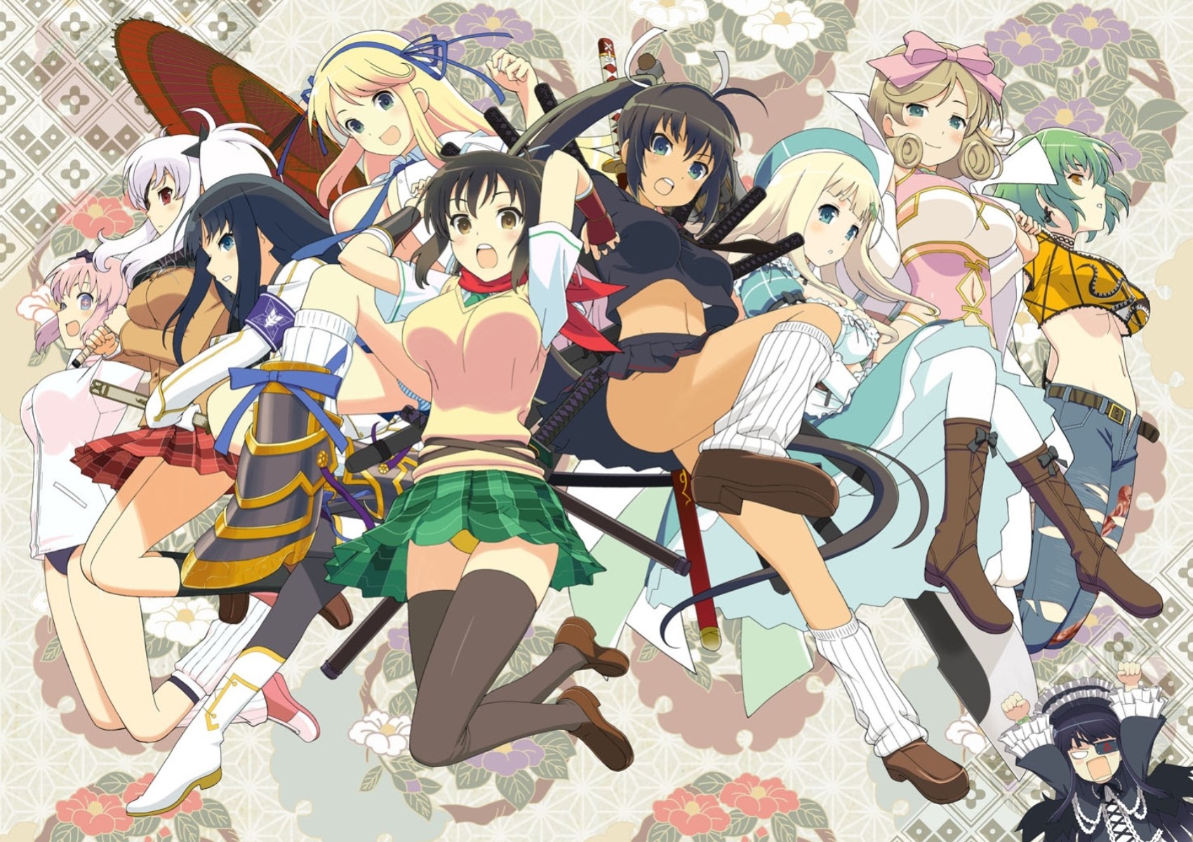 yagyuu senran kagura hibari senran kagura asuka homura ikaruga senran kagura katsuragi